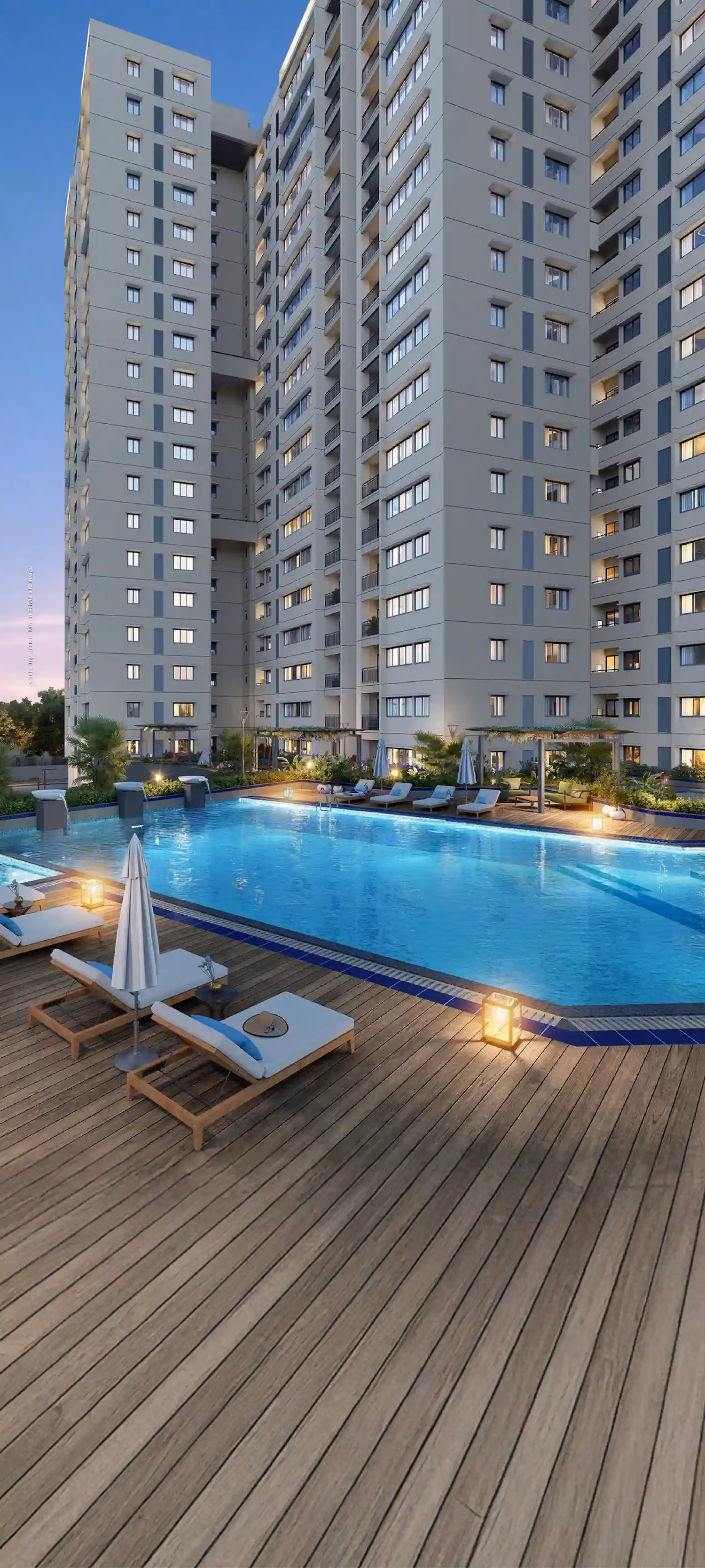 World-class clubhouse and swimming pool amenities at Godrej Azure